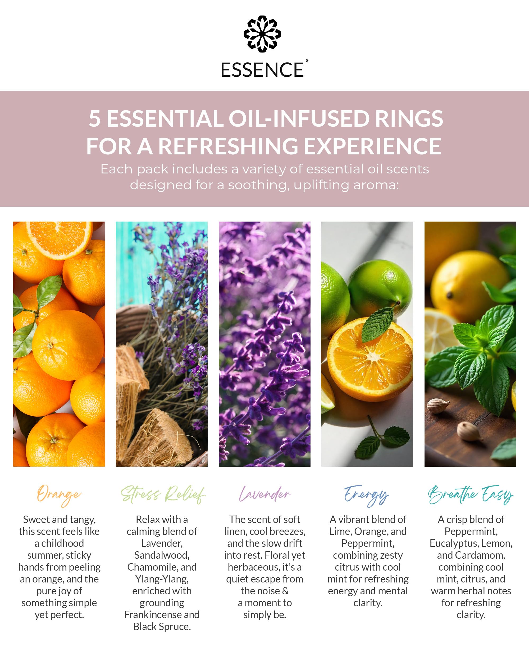 Essence Nasal Diffuser Nose Rings – Wearable Aromatherapy

