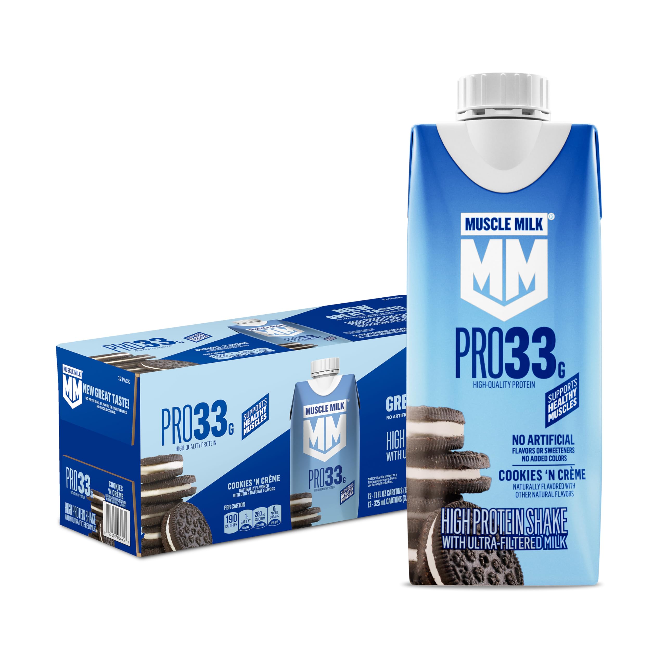 Muscle Milk Pro High Protein Shake 11 fl oz Cartons 12 Pack

