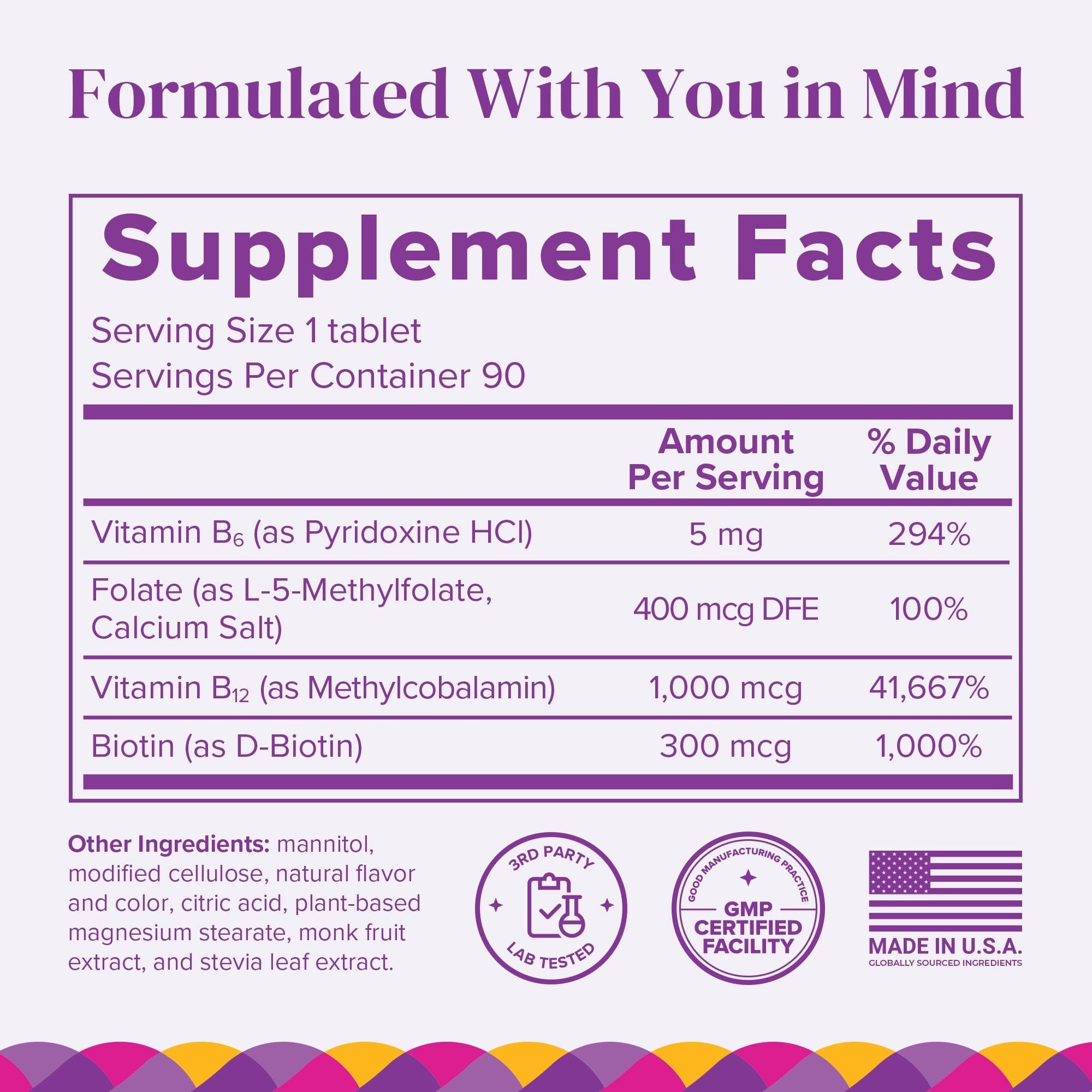 BariMelts Vitamin B12 Plus Fast-Dissolving Bariatric Vitamins

