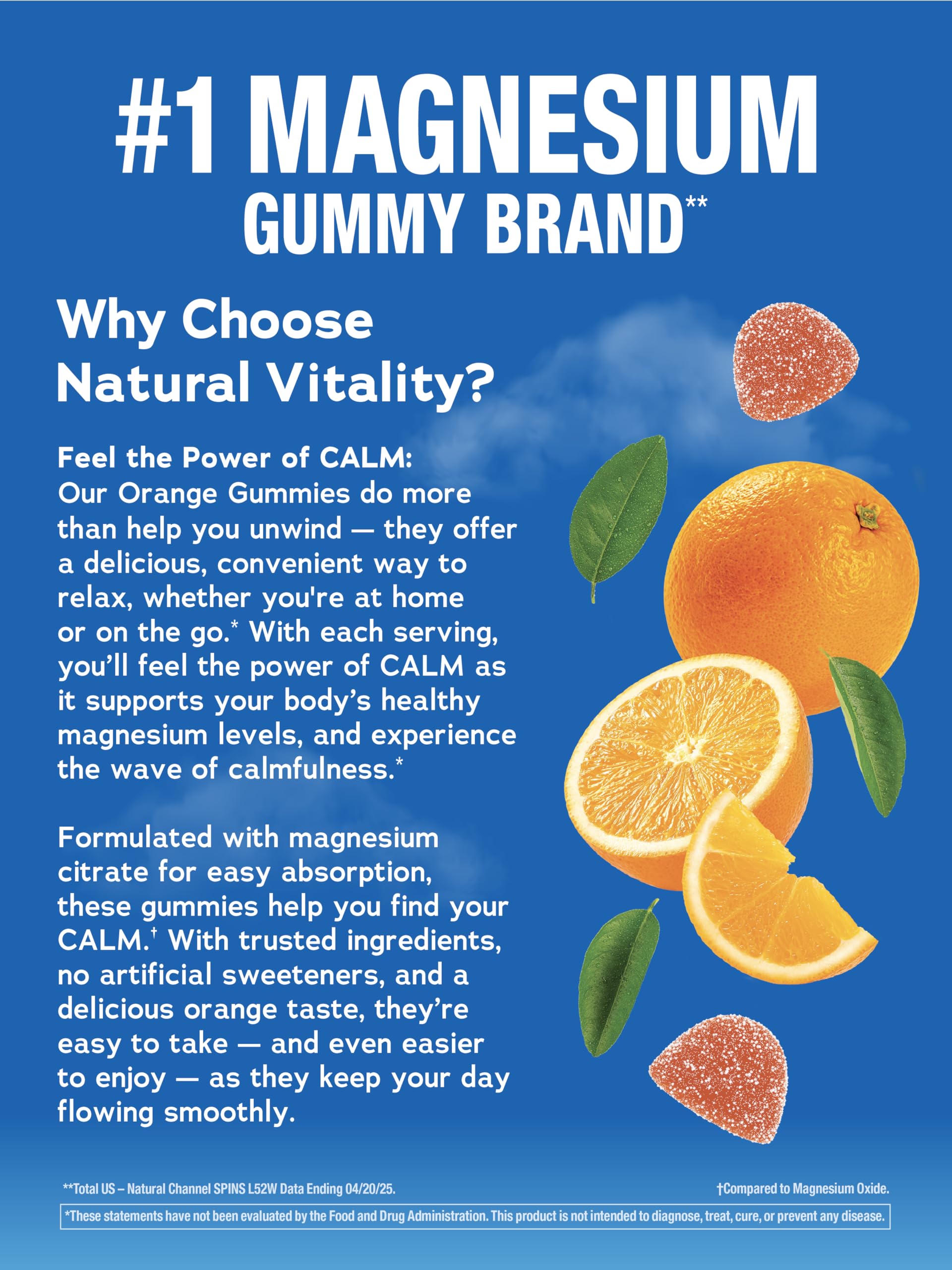 Magnesium Gummies by Natural Vitality CALM | Supplement

