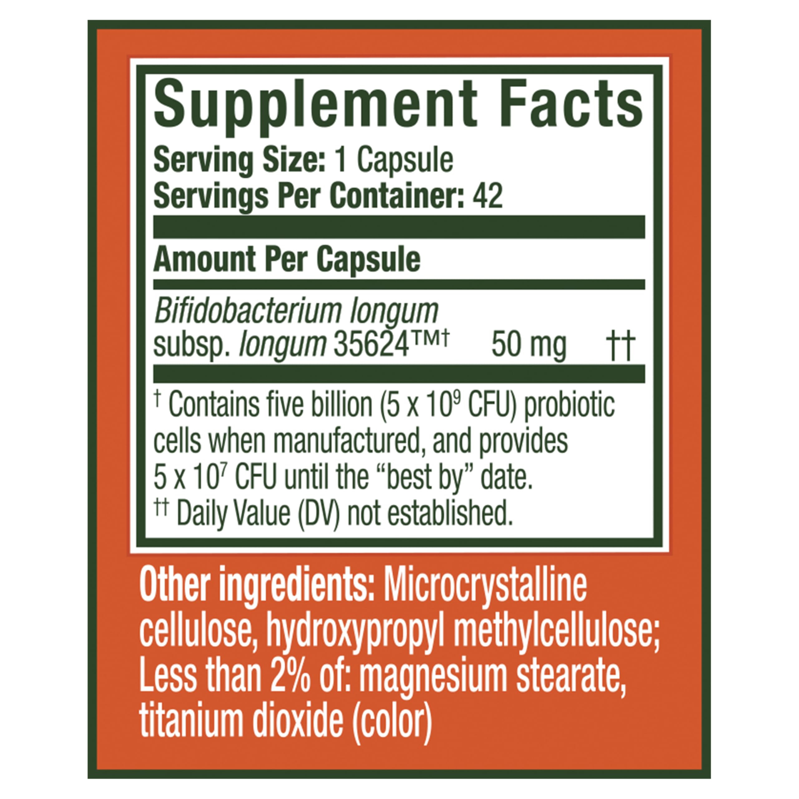 Align Probiotic Extra Strength Capsules for Digestive Health

