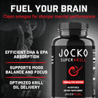 Jocko Fuel Antarctic Krill Oil Omega-3 1000mg Softgels


