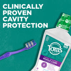 Tom's of Maine Whole Care Fluoride Mouthwash | Alcohol-Free

