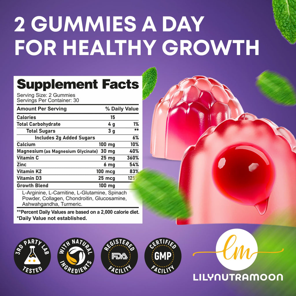 Kids Growth Multivitamin Gummies for Bone Support

