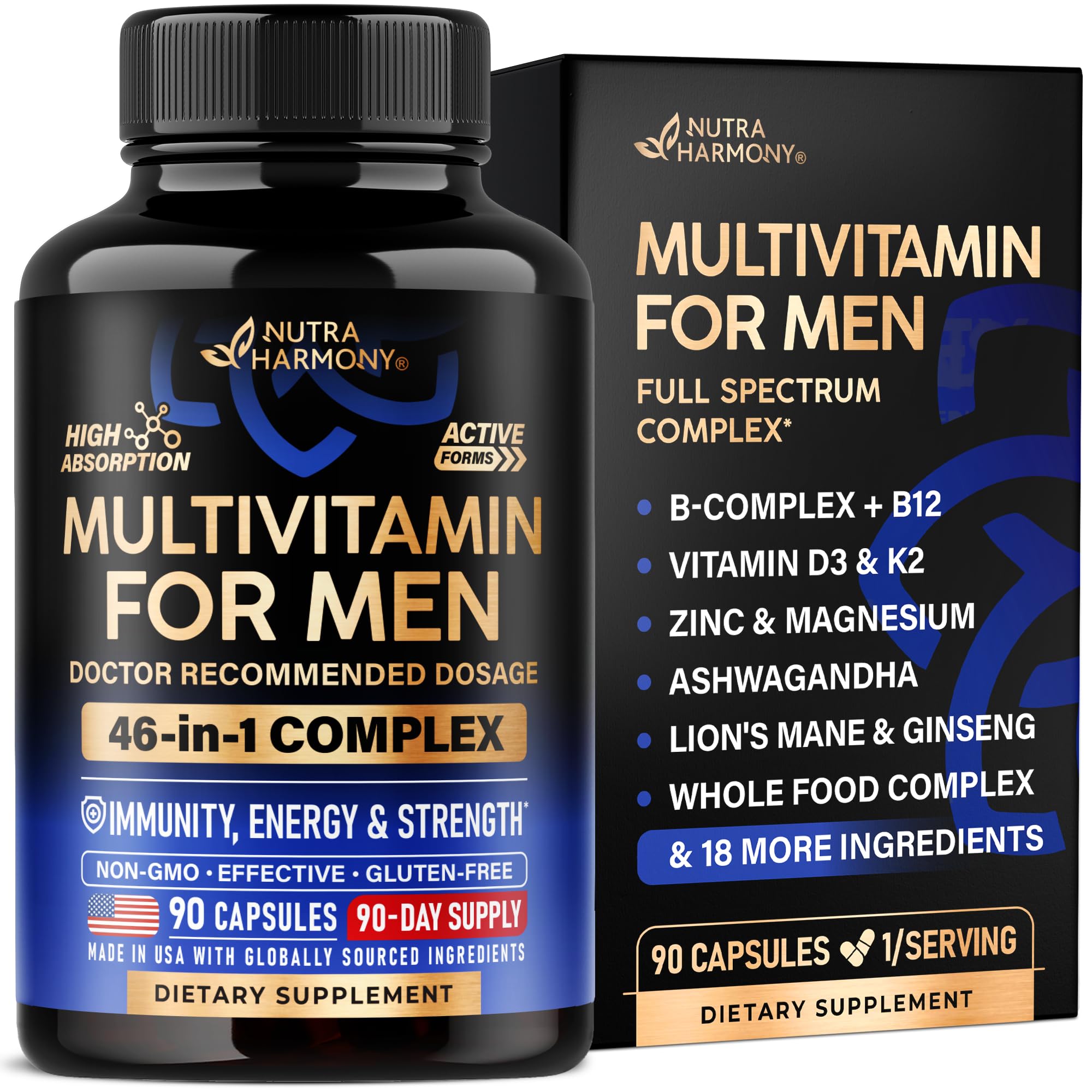 NUTRAHARMONY Men's Multivitamin for Energy

