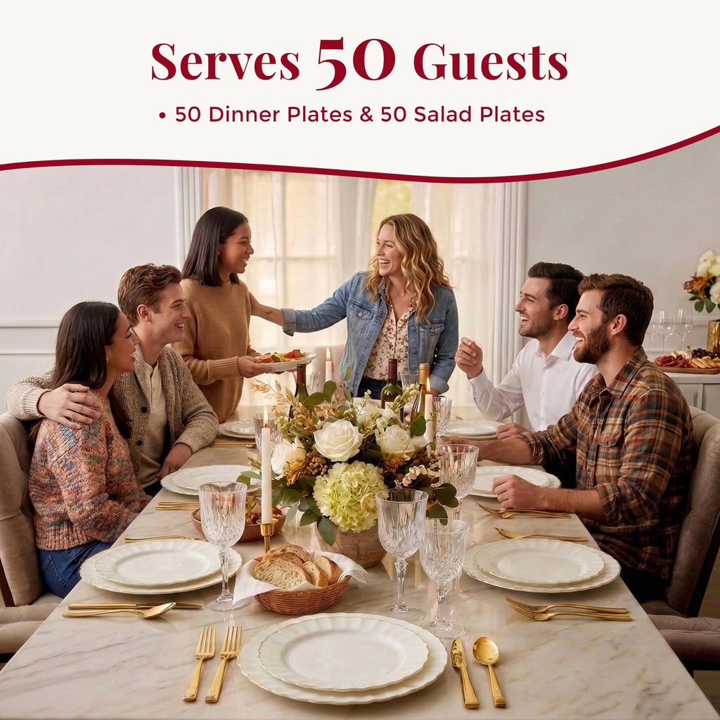 By Madee Disposable Plastic Plates for Events

