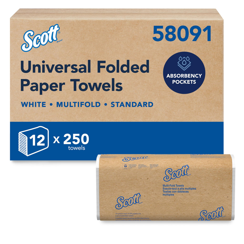 Scott Universal Multifold Paper Towels | Dispenser Compatible

