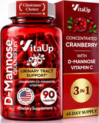 VitaUp D-Mannose & Cranberry Supplement for Women | UTI

