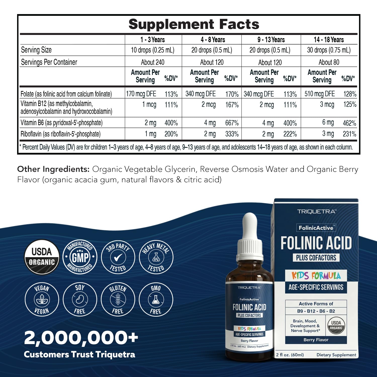 FolinicActive Kids Organic Folinic Acid and B Vitamins

