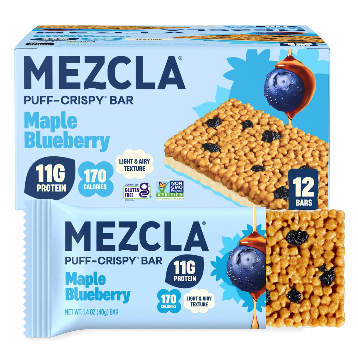Mezcla Puff-Crispy Plant Based Protein Bars