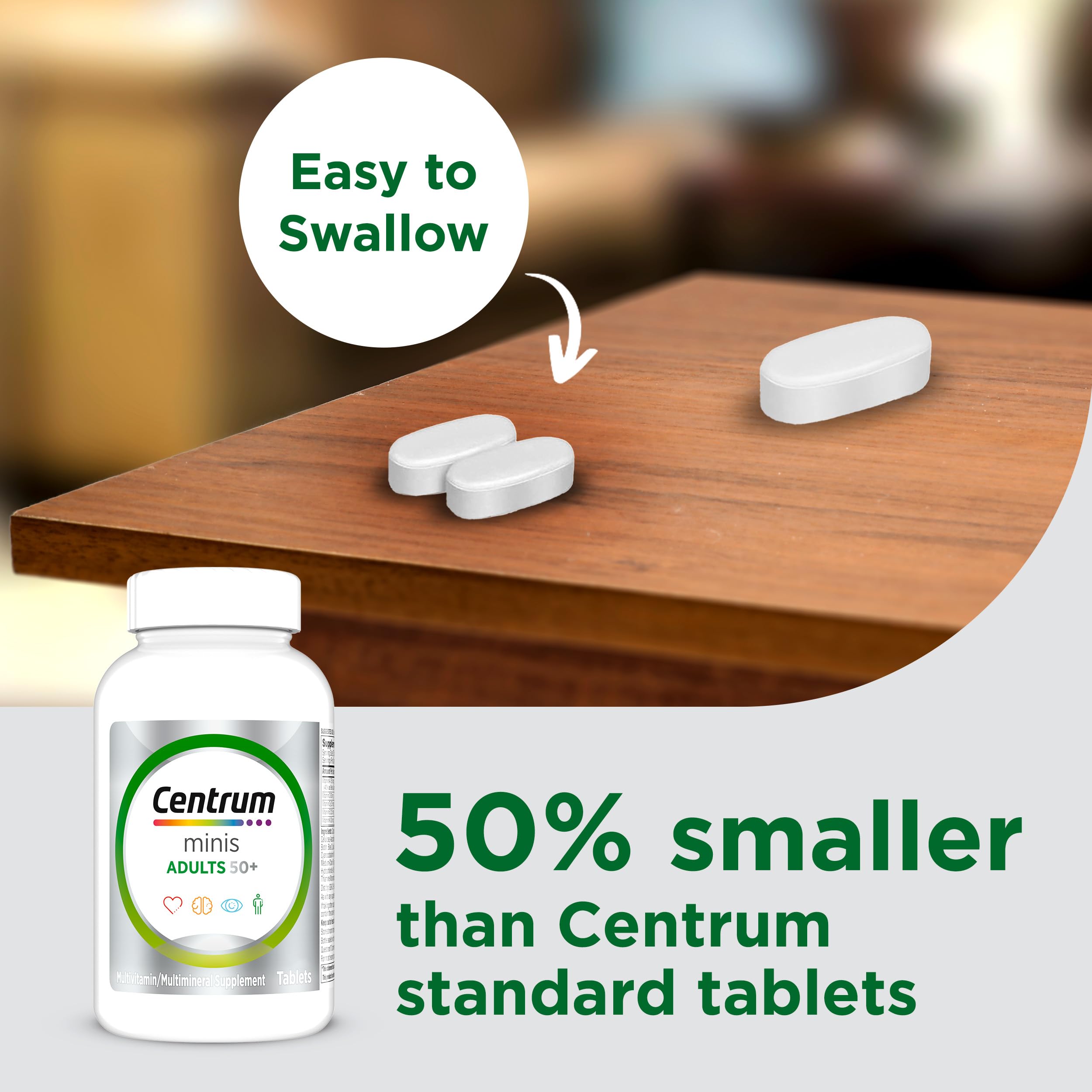 Centrum Minis Silver Multivitamin for Adults | Eye Health

