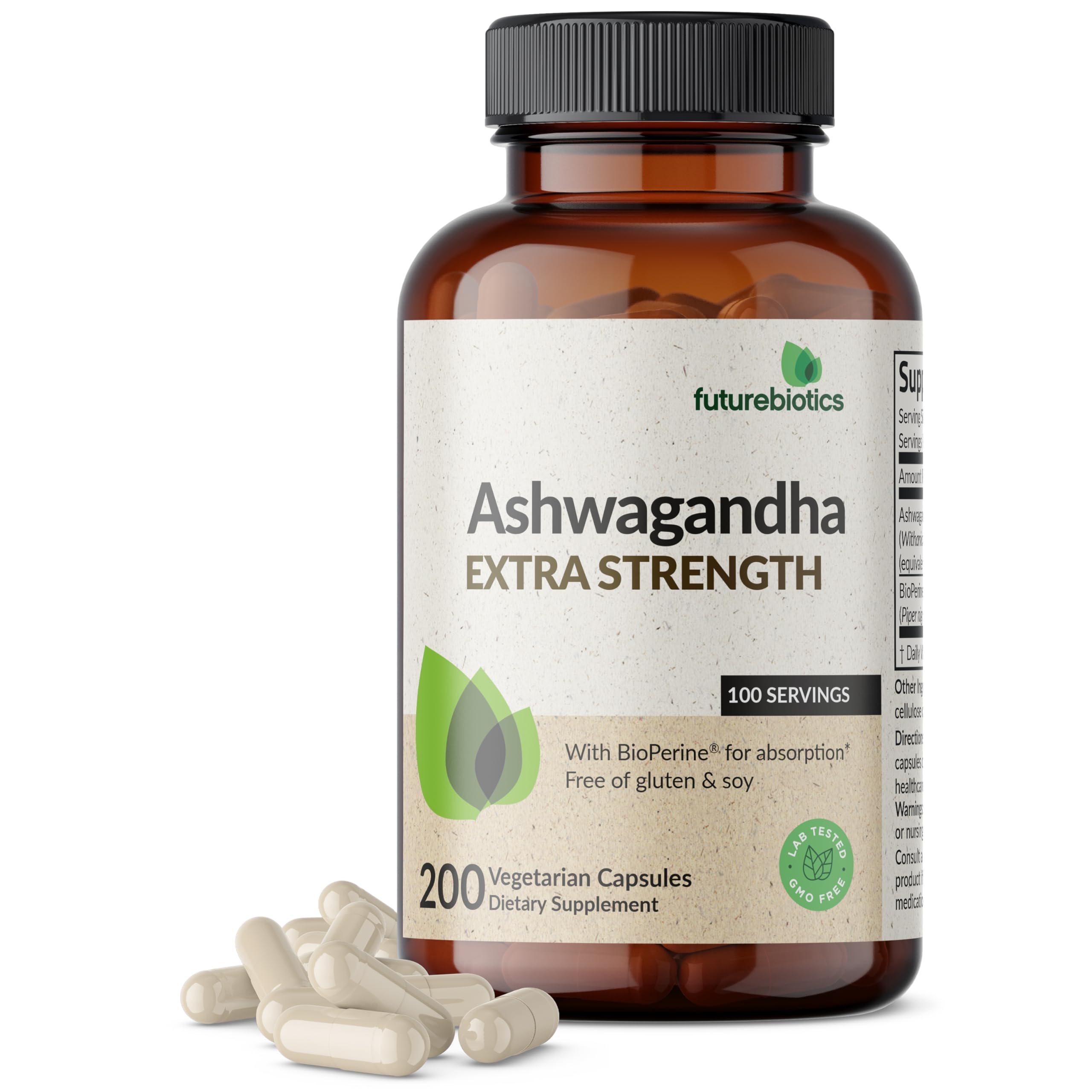 Futurebiotics Ashwagandha Extra Strength Stress & Mood Support Capsules