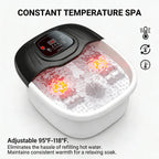 Foot Spa Bath Massager with Heat and Bubbles | Epsom Salt

