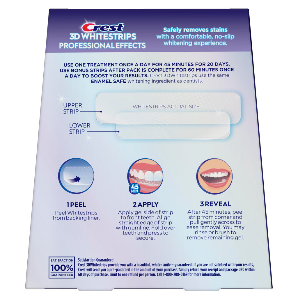 Crest 3D Whitestrips Professional Effects Teeth Whitening Kit 44 Strips

