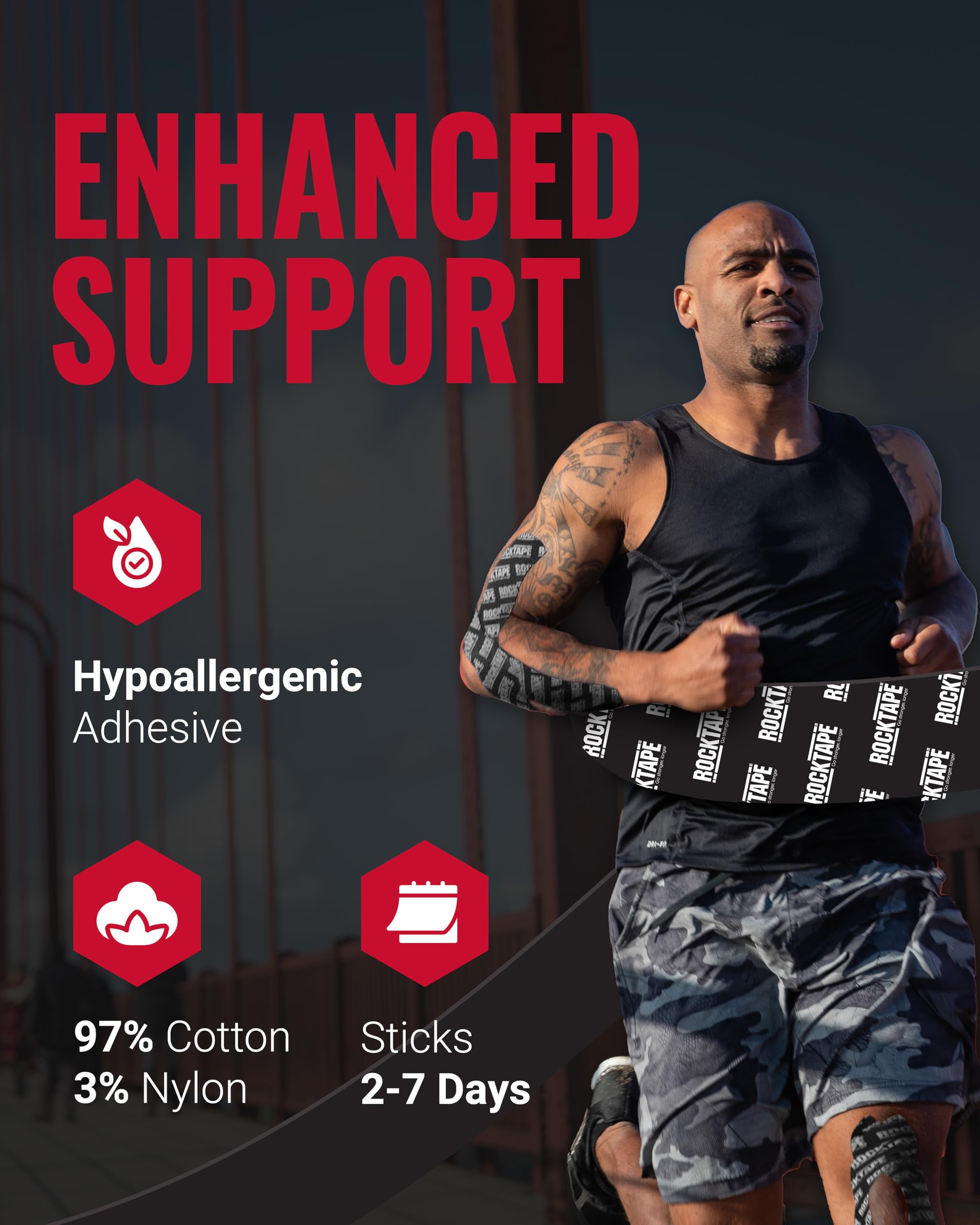 RockTape Kinesiology Tape for Muscle Recovery

