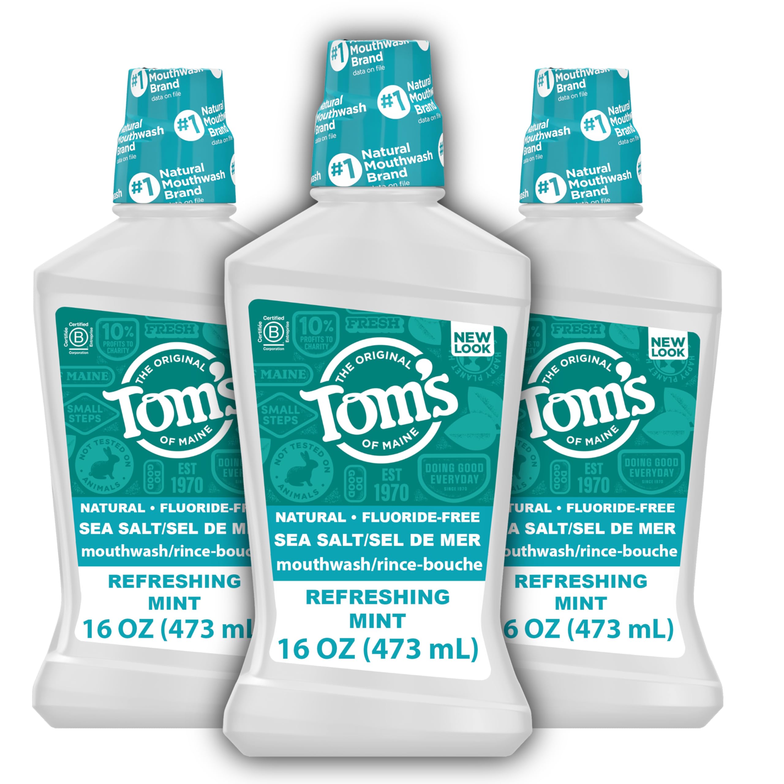 Tom's of Maine Sea Salt Mouthwash Mint Alcohol-Free

