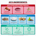 Goli Zero Sugar 3-in-1 Wellness Gummies | Digestive Health

