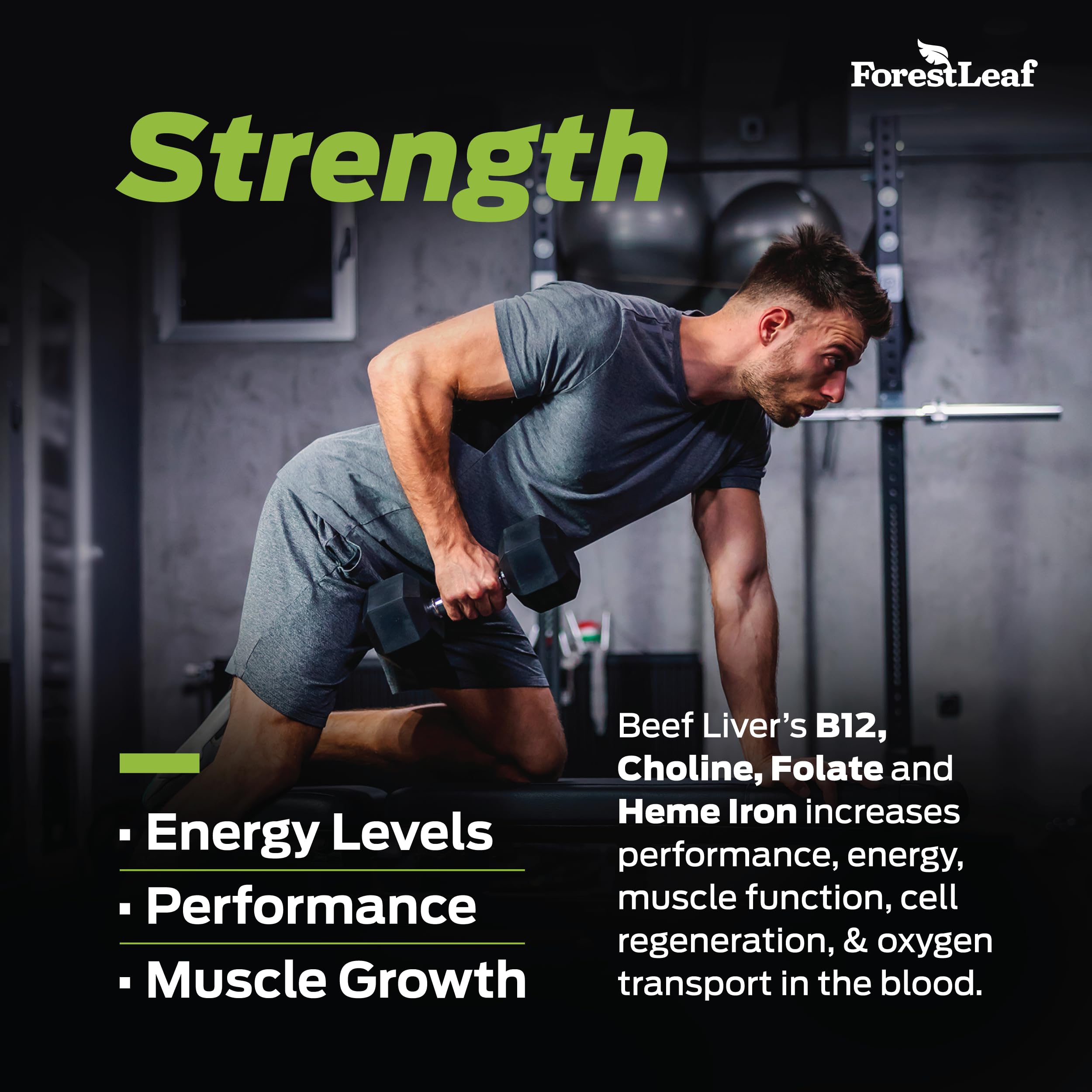 ForestLeaf Grass-Fed Beef Liver Capsules Immunity Support

