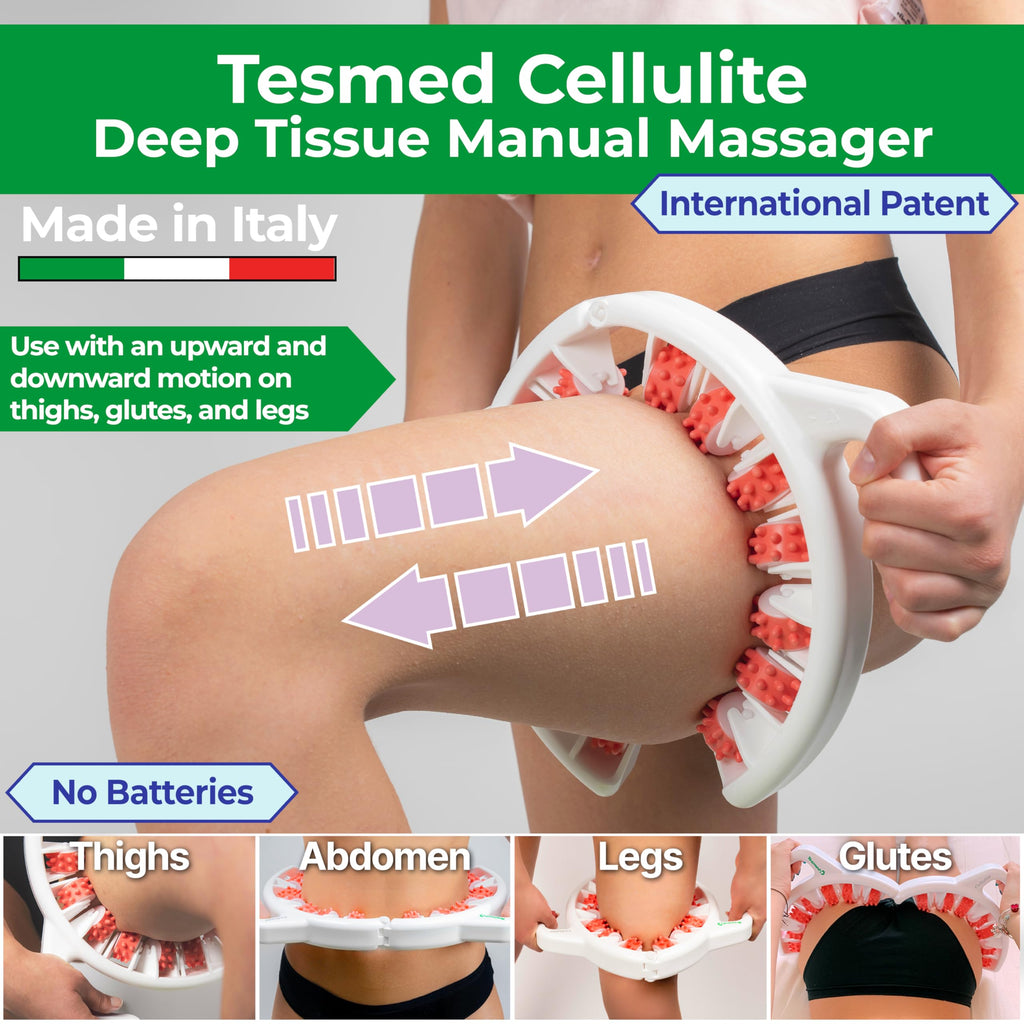 TESMED Cellulite Manual Massager - Patented Roller System

