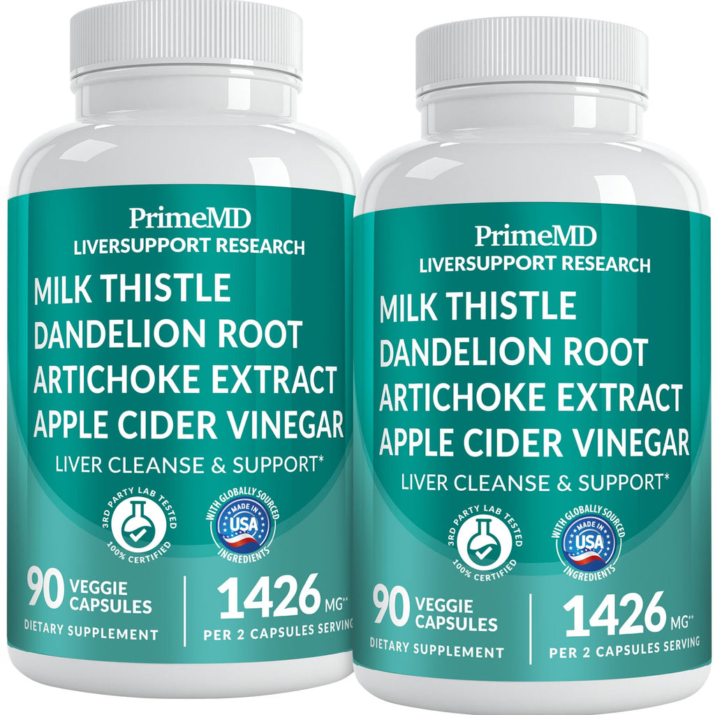 Liver Support Supplement with Milk Thistle, Artichoke & Beetroot – 32-in-1 Formula