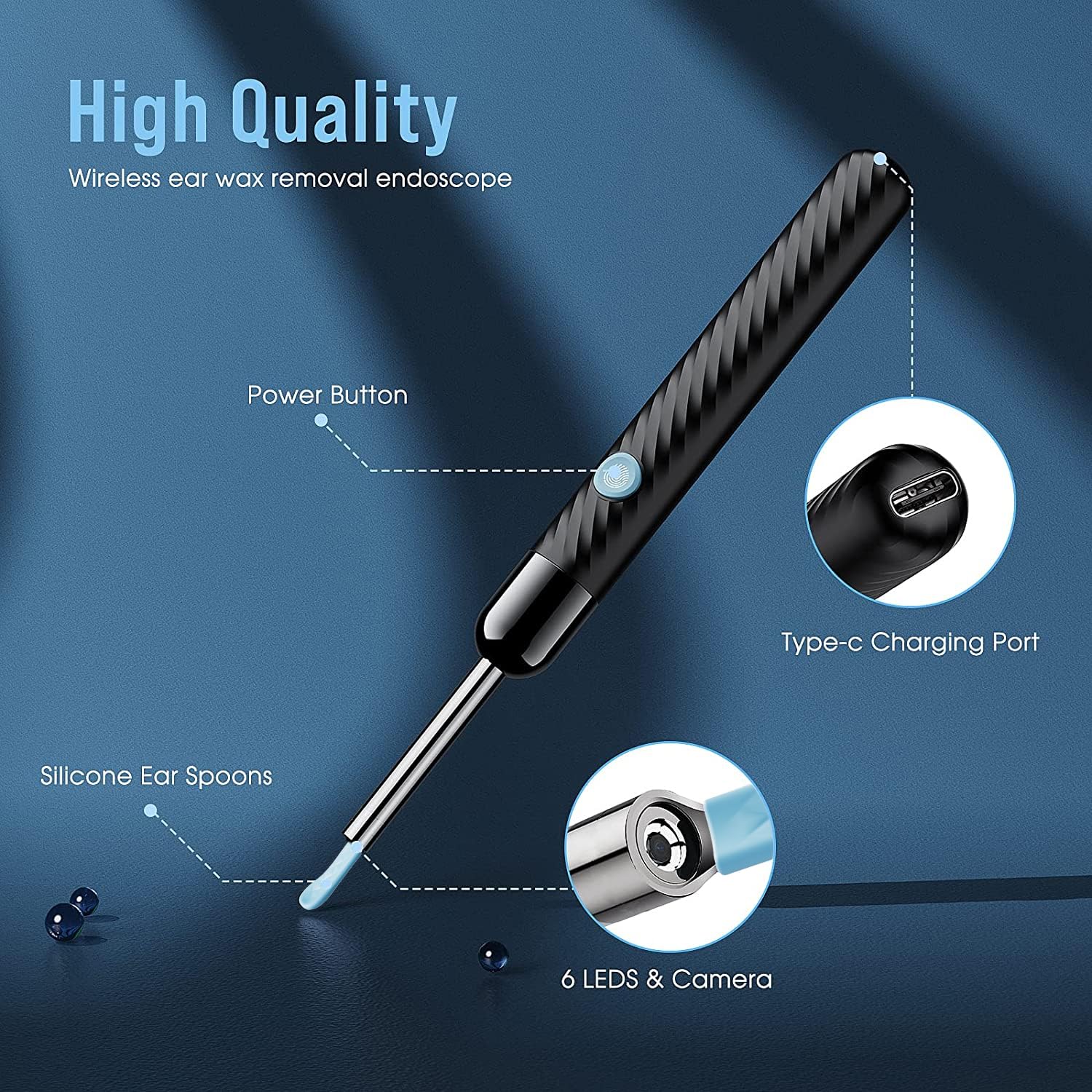 LEIPUT Earwax Removal Kit with 1080P Ear Camera

