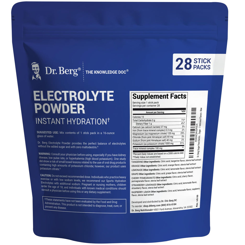 Dr. Berg Electrolyte Powder - Hydration Drink Mix

