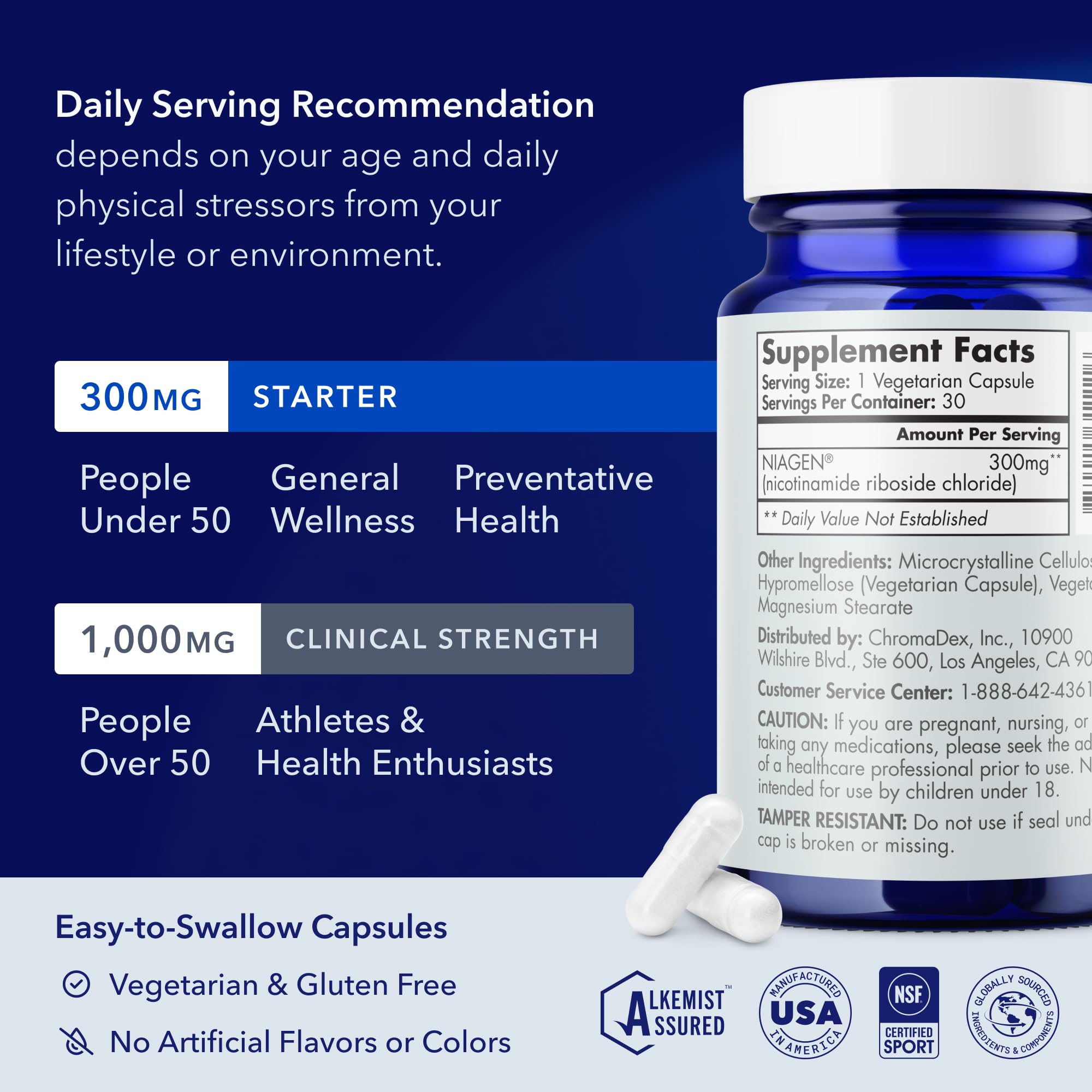 TRU NIAGEN NAD+ NR Supplement | Patented NAD+ Support

