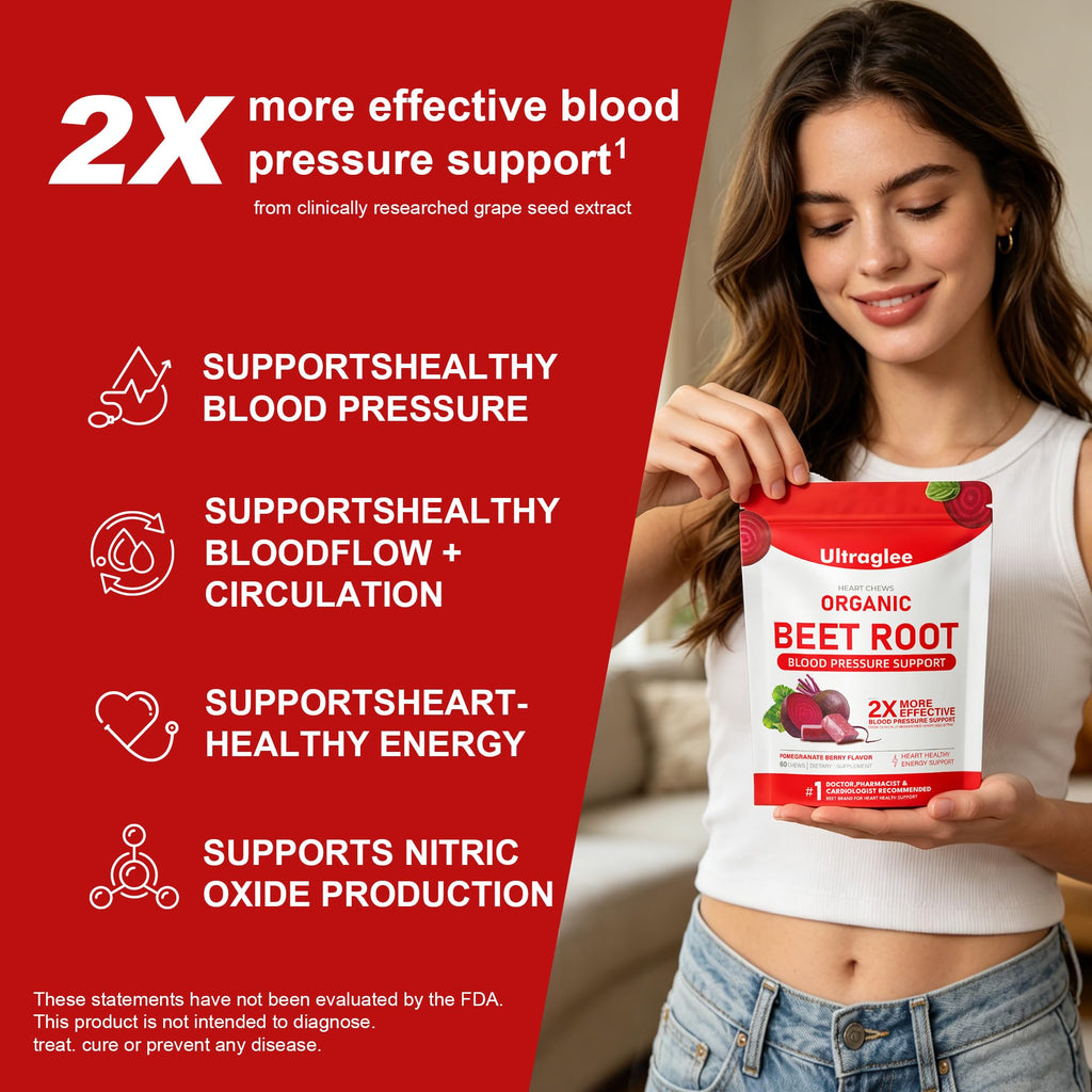 Beetsroot Heart Chews – Nitric Oxide & Heart Health

