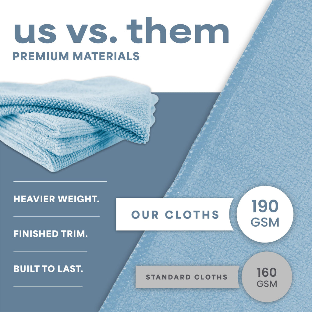 S&T INC Microfiber Cleaning Cloths - Lint-Free Towels

