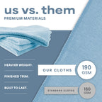 S&T INC Microfiber Cleaning Cloths - Lint-Free Towels

