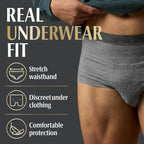 Depend Real Fit Men’s Incontinence Underwear – Absorbency


