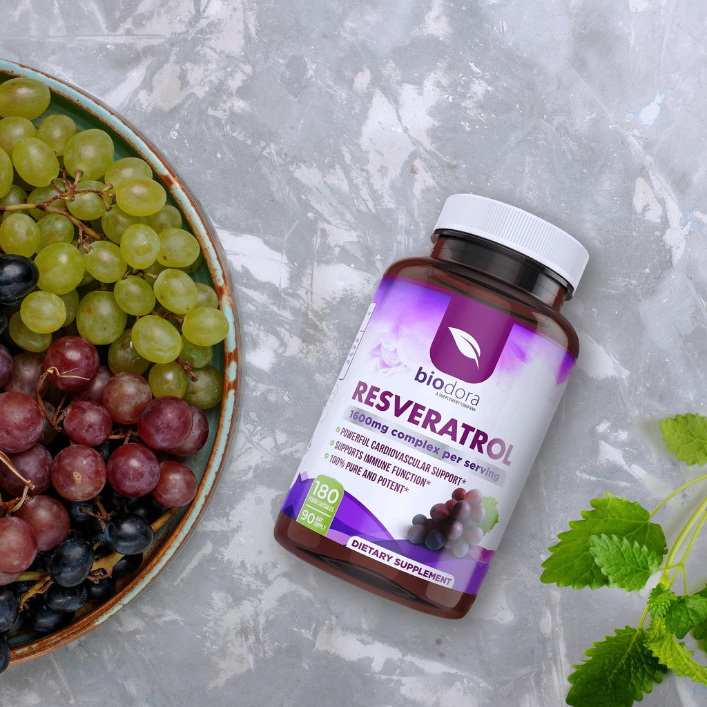 Trans-Resveratrol Antioxidant Supplement with Green Tea

