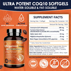 Nature Target Ubiquinol CoQ10 200mg Softgels with PQQ

