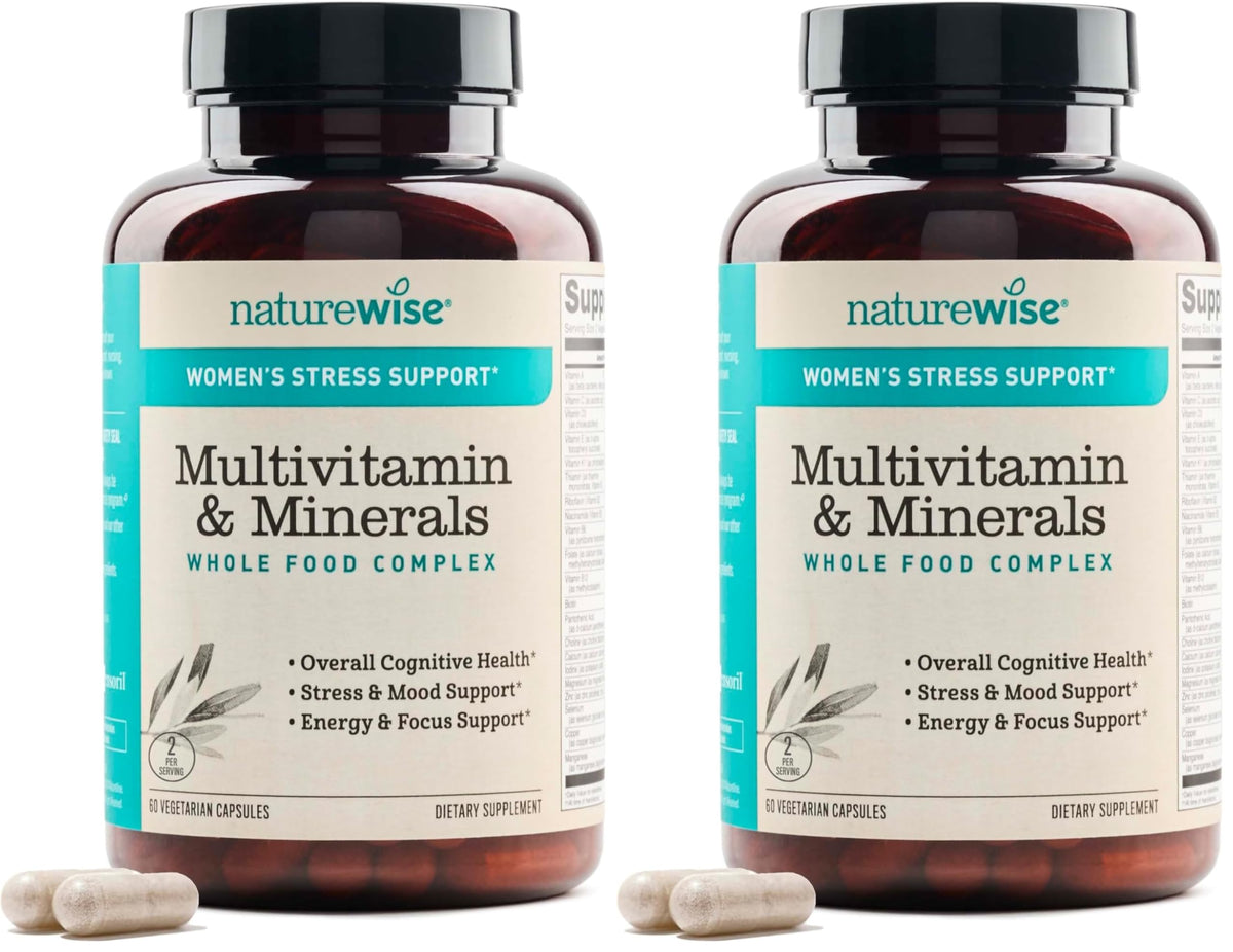 NatureWise Women's Multivitamin with Stress Support - Non-GMO
