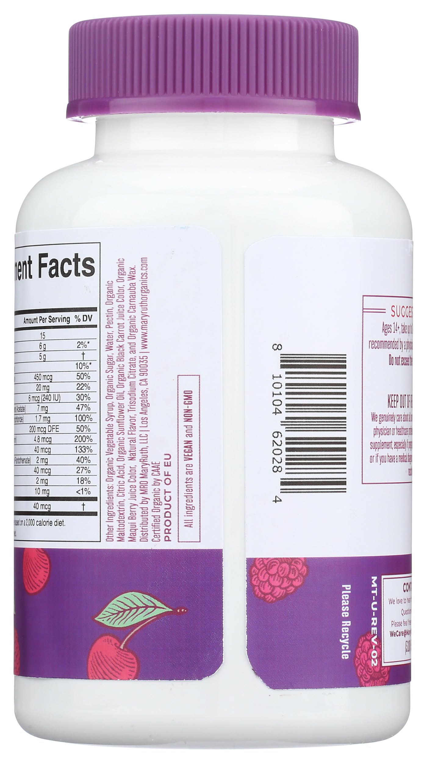 MaryRuth's Organics Men's Multivitamin Gummies - Vegan

