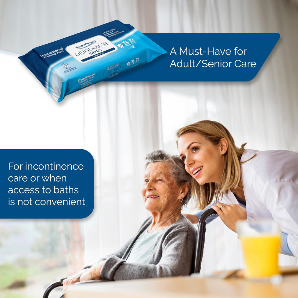 TenderProtect Premium Adult Wipes – Aloe & Lanolin


