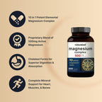 Magnesium Complex Supplement | Chelated Formula | Non-GMO

