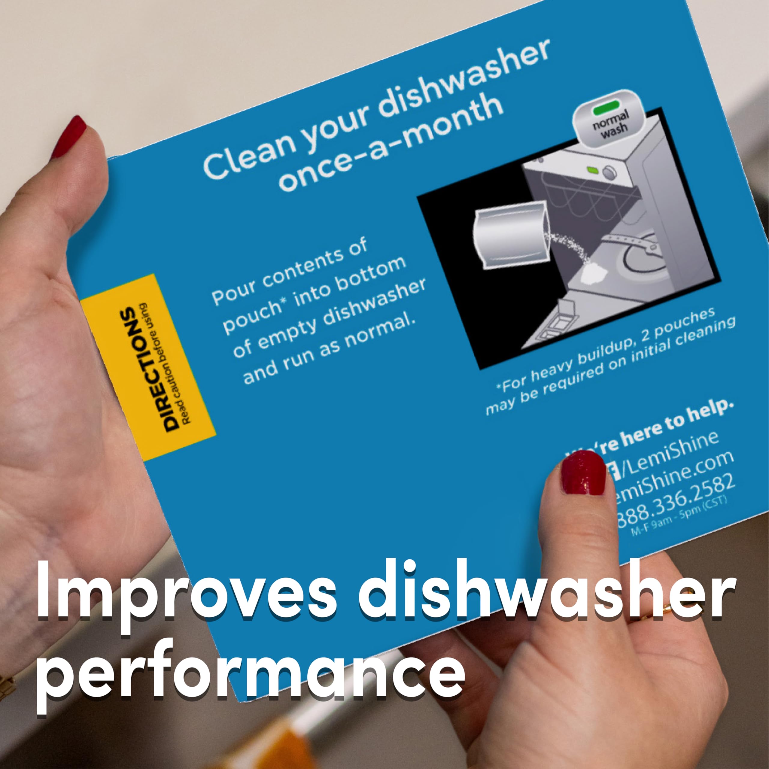 Lemi Shine Natural Dishwasher Cleaner with Citric Acid

