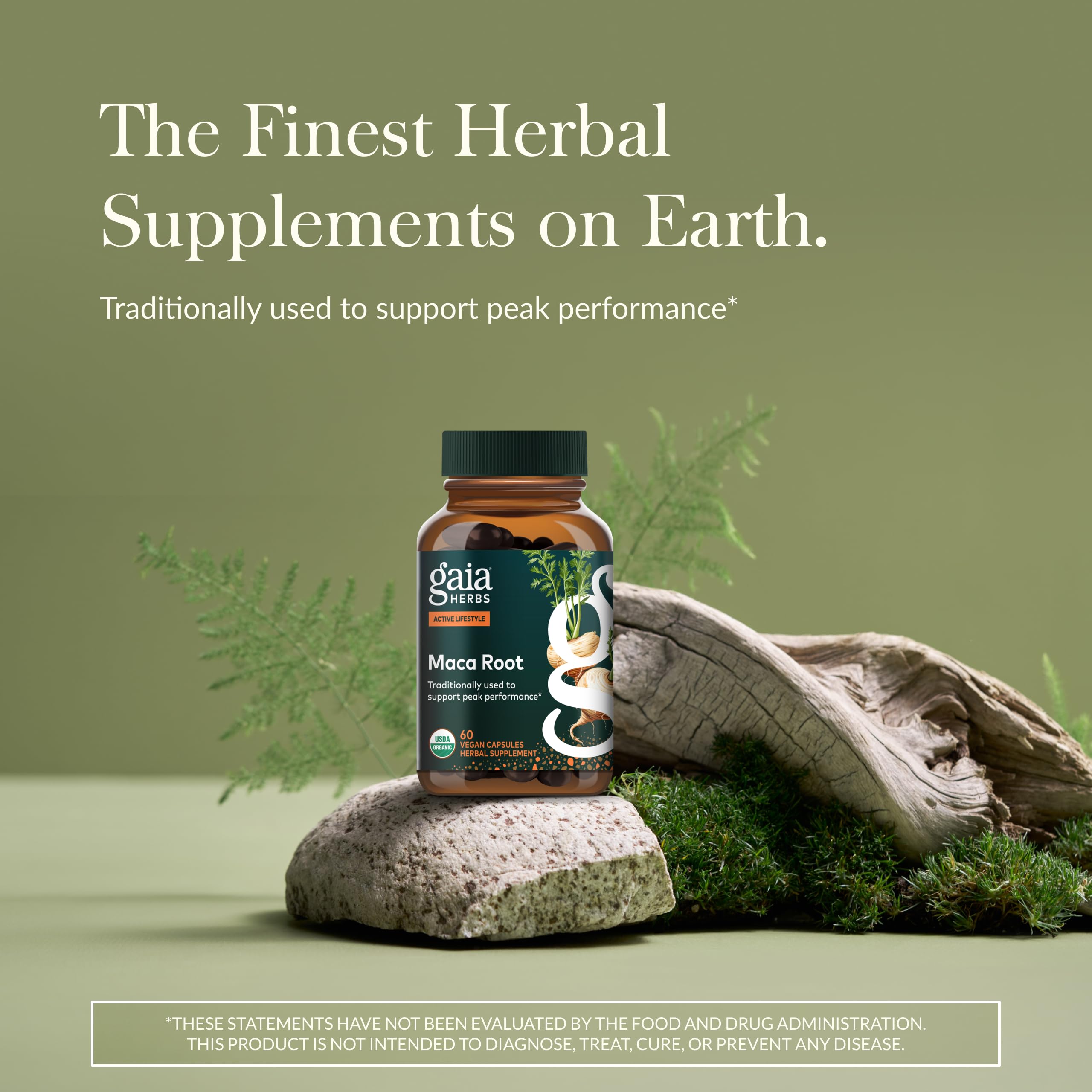 Gaia Herbs Maca Root Caffeine-Free Energy Support

