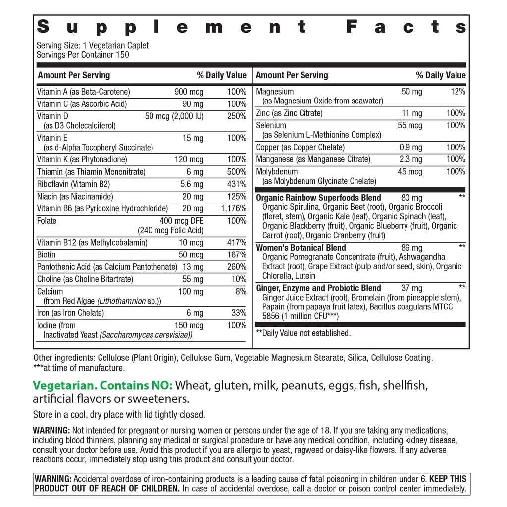 Rainbow Light Women's Multivitamin One+ Wellness

