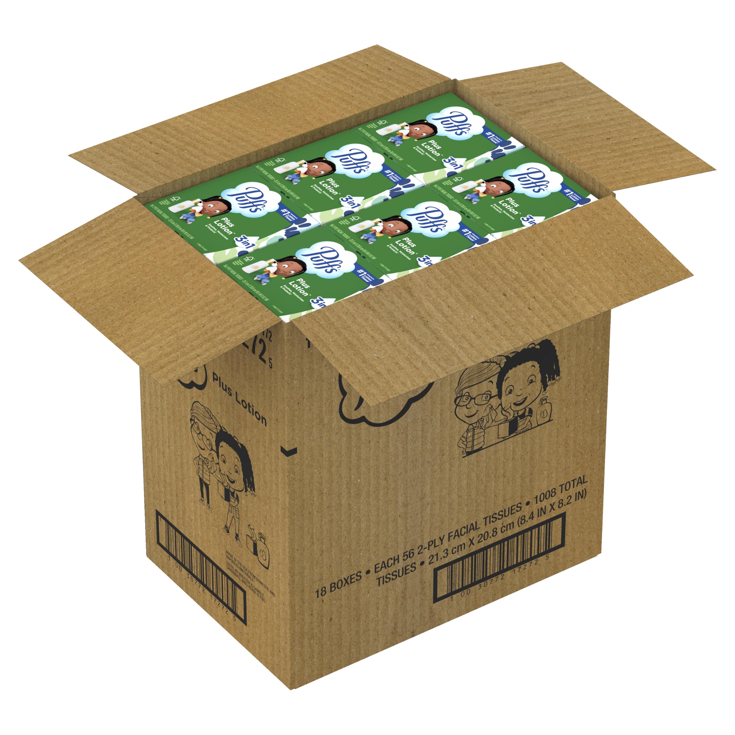 Puffs Plus Lotion Facial Tissues for Allergies

