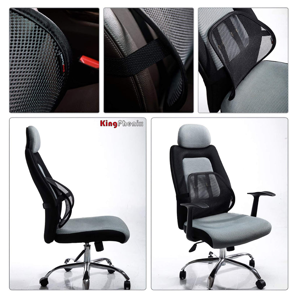 kingphenix Lumbar Support Cushion for Car and Office

