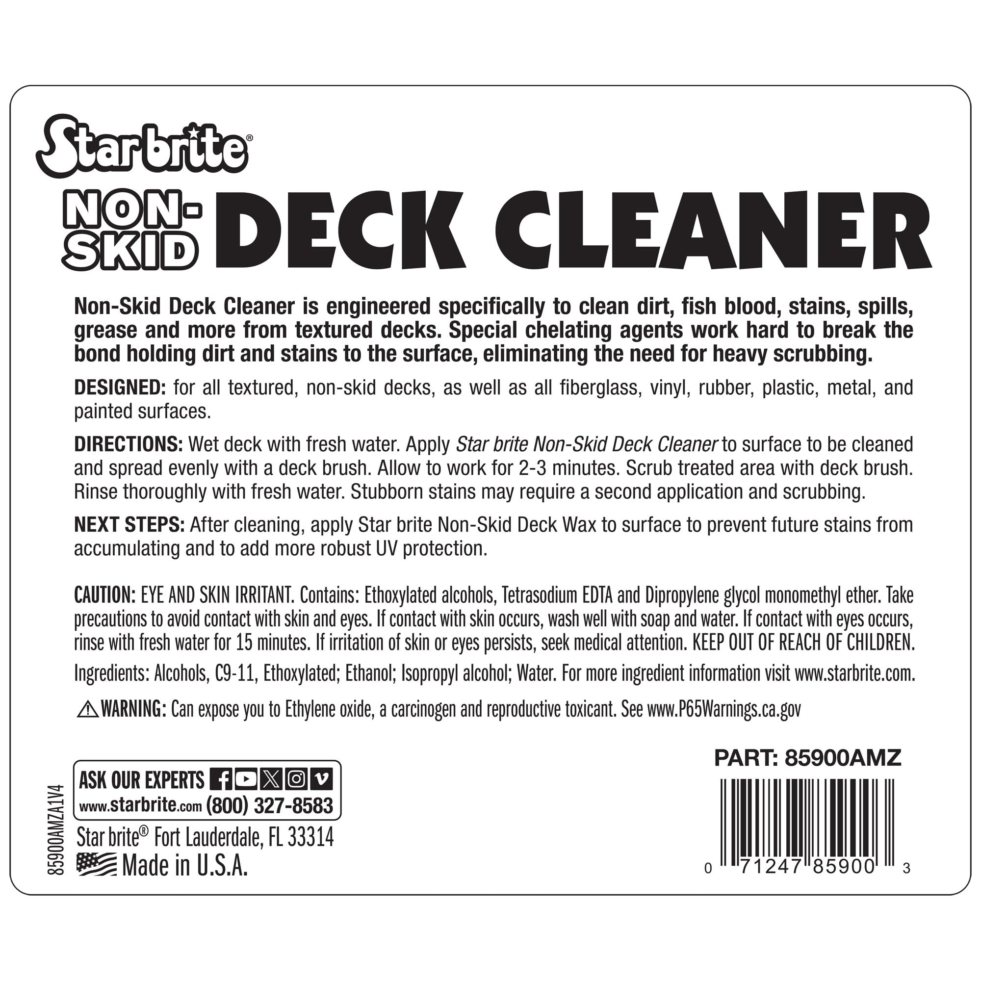 STAR BRITE Non-Skid Deck Cleaner & Protectant Boat Deck Wash

