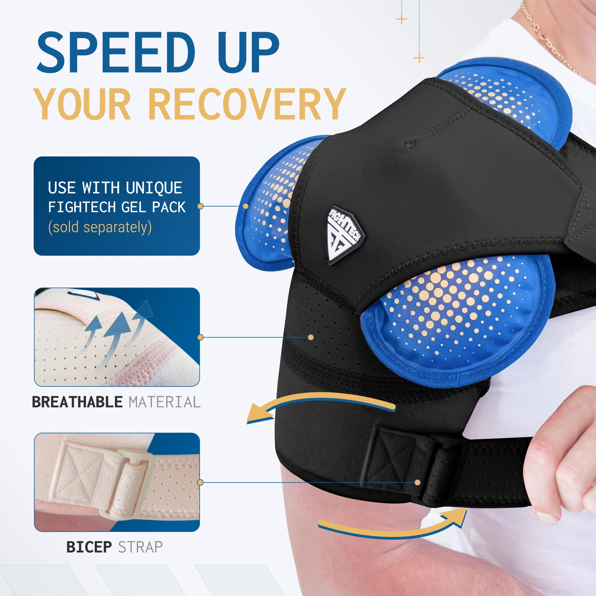 FIGHTECH Rotator Cuff Shoulder Brace for Men and Women

