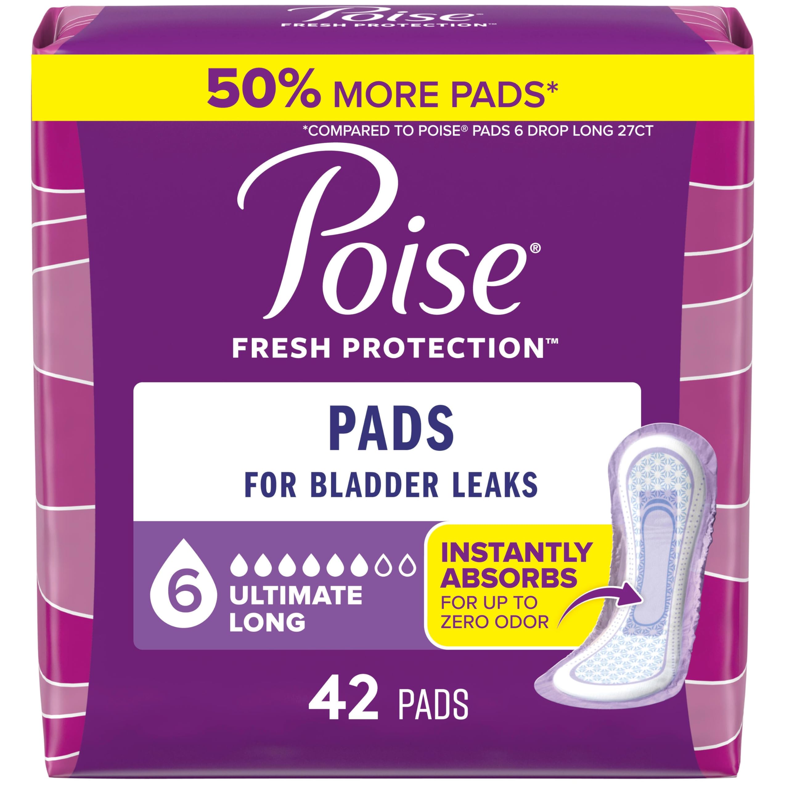 Poise Incontinence Pads for Bladder Leaks – Ultimate Absorbency