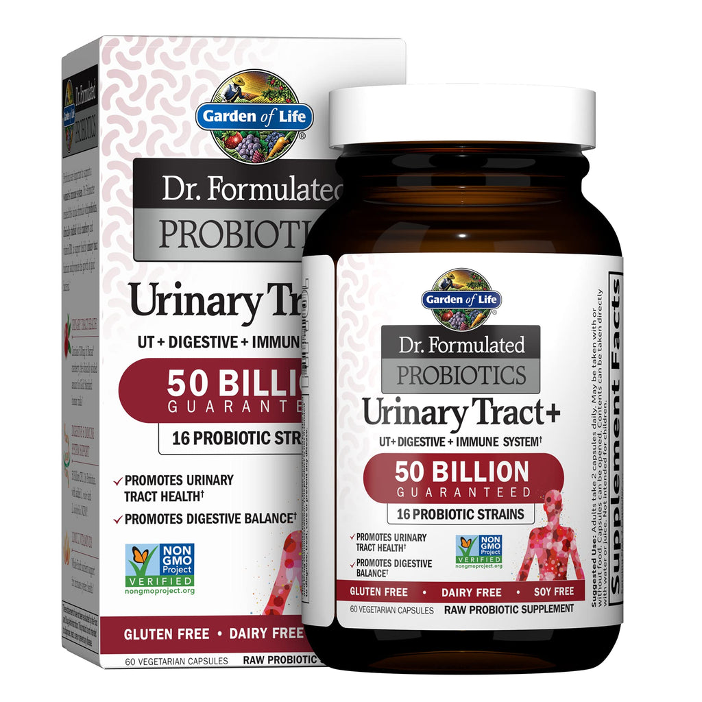 Garden of Life Dr Formulated Probiotics Urinary Tract 50 Billion CFU for Digestive and Immune Health