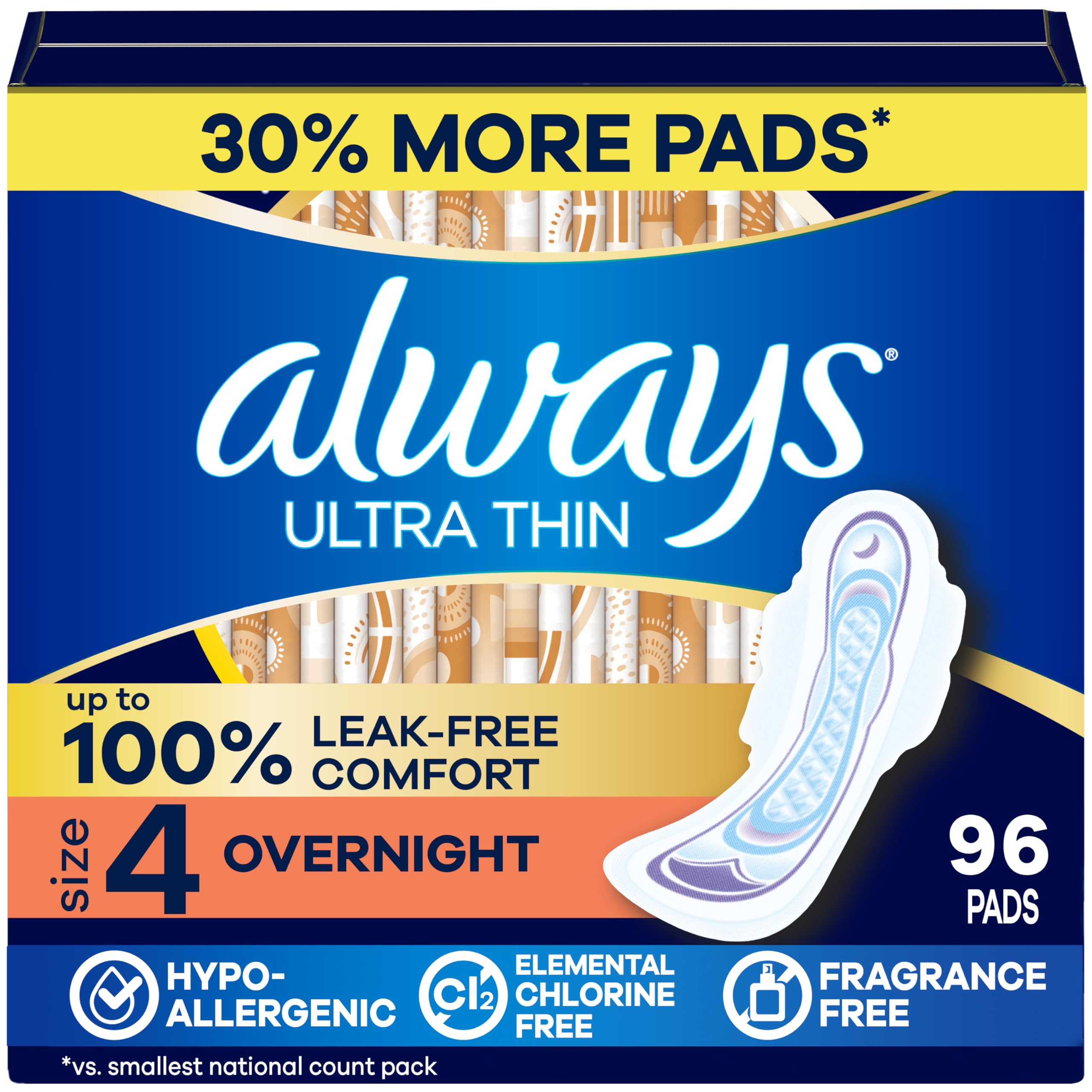 Always Ultra Thin Pads with Wings - LeakGUARD & RapidDRY

