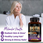 NEW AGE Biotin Hair Growth Vitamins for Hair, Skin & Nails

