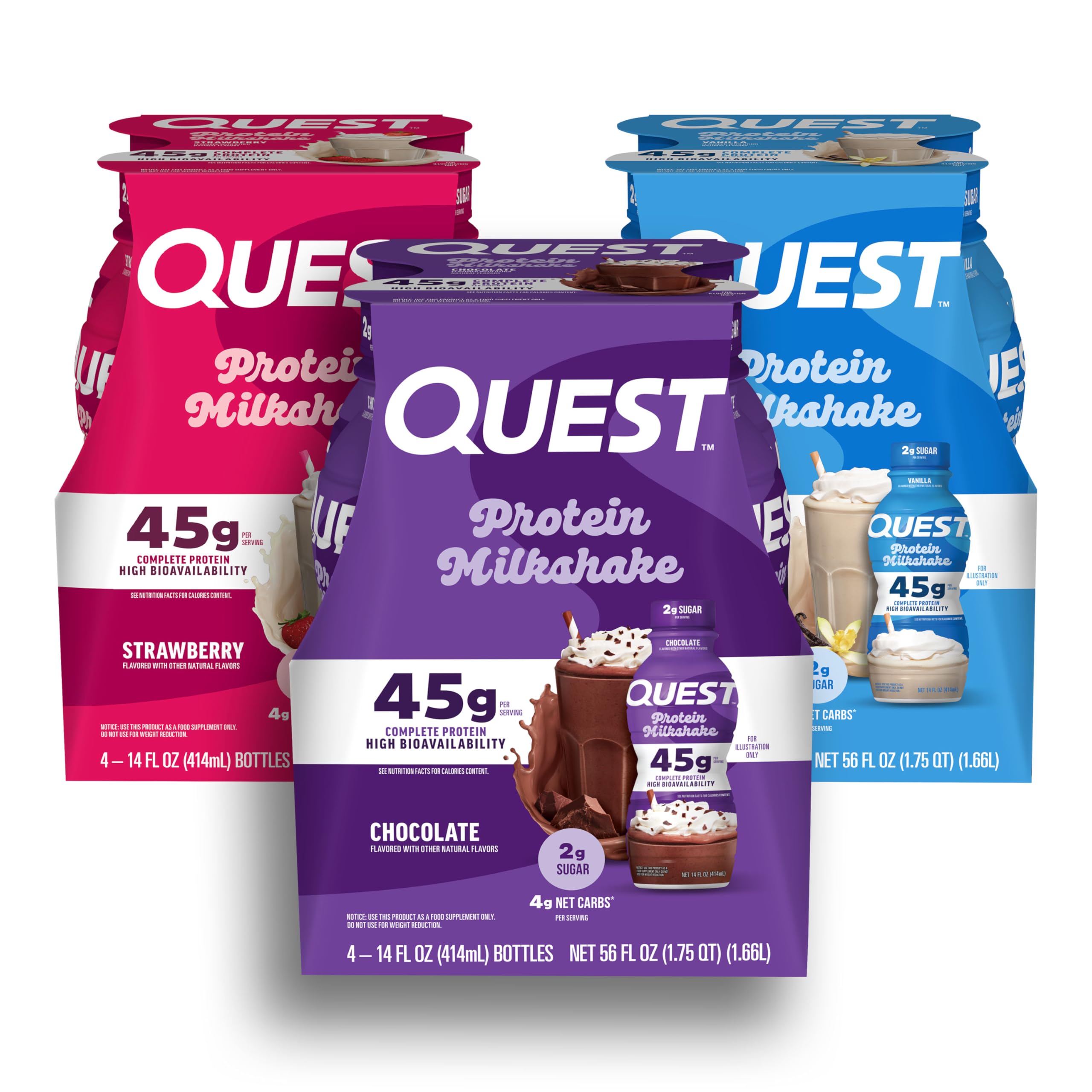 Quest Ready-to-Drink Protein Shake, 45g Protein, Gluten Free