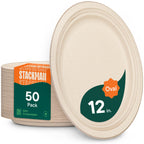 Bagasse Compostable Dinner Plates | Heavy-Duty Eco


